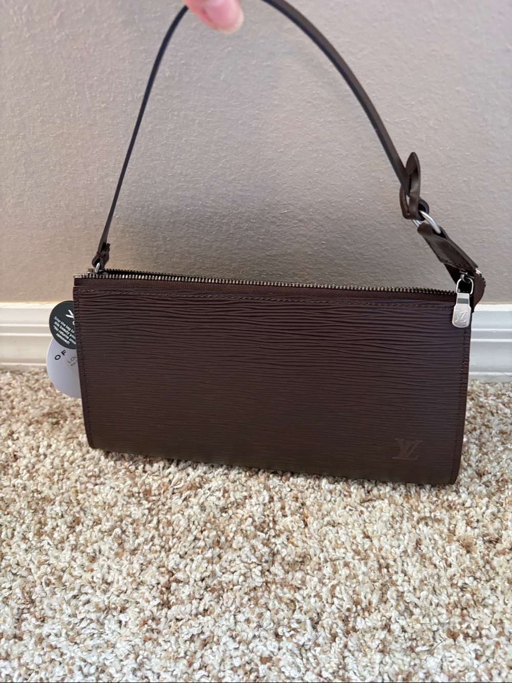 Louis Vuitton Moka Epi Leather Pochette